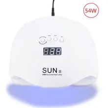 54 Вт двойная светодиодная УФ-лампа для ногтей 36 светодиодный s бисер Сушилка для ногтей машина умный ИК-датчик таймер отверждения Гель-лак