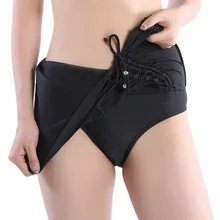 Мягкий Цельный купальник с плоским углом спортивные шорты для йоги на шнурке с бусинами безопасные пляжные брюки для водных видов спорта лето