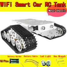 RC Tank car Chassis with bearings Crawler Intelligent Barrowload Tractor Obstacle Caterpillar Walle wall-e Patrol diy toy kit