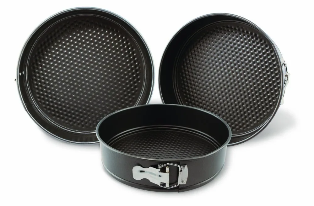 High Quality Nonstick Springform Set Of Three 3Pc Nonstick Springform
