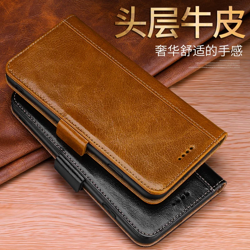 

CYBORIS for iPhone 6 6s 7 8 Magnet Case Genuine Real Cow Leather Case Wallet Cover for iPhone 6 X Plus Stand Function Flip Cover