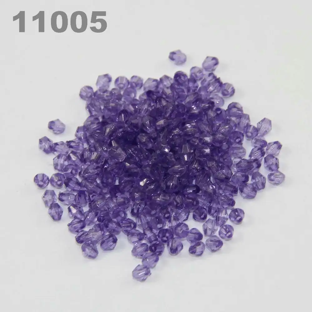 4 мм Diy Lucite Bicone прозрачные акриловые бусины разделитель(900 шт - Цвет: Purple 11005