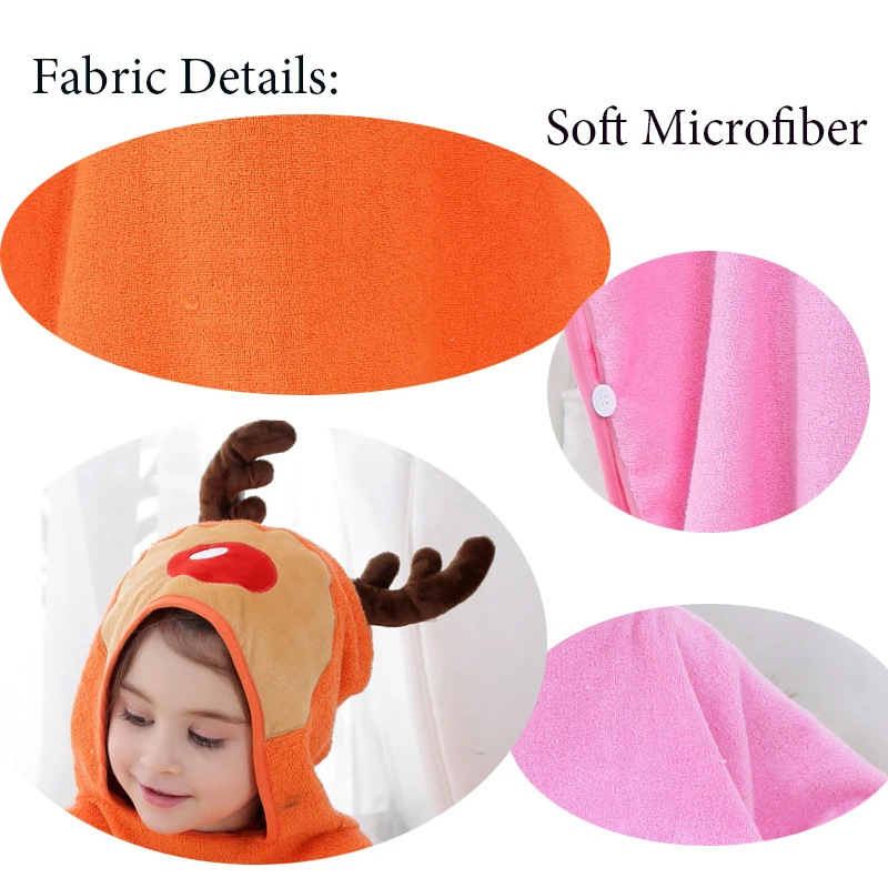 Children's Cartoon Poncho Towel Beach Cloak Towels Baby Kids Cotton Bathrobes Sunscreen Bathing Suit Girls Boys Bath Robe Child