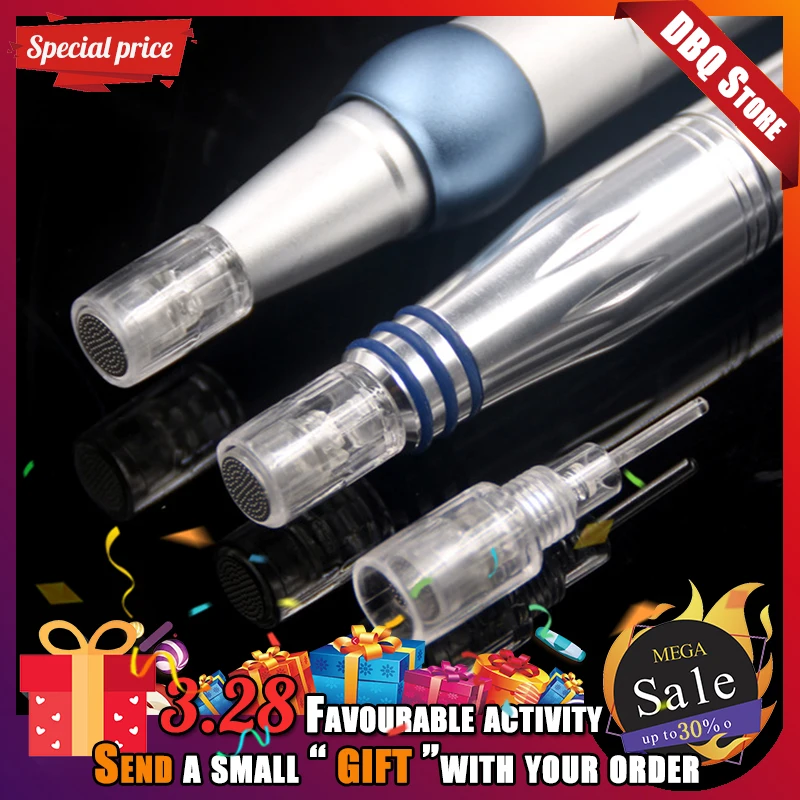 

10 Pcs Round Nano Pin Needle Cartridge Bayonet Port for Electric Auto Microneedle Derma Pen/liberty machine/charmant machine