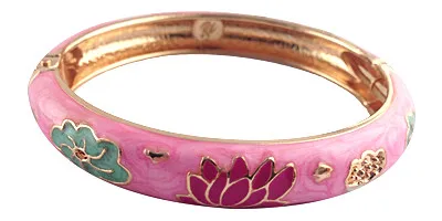 Лучшие подарки, китайский стиль, классические ювелирные изделия в виде цветка, модный браслет, винтажные аксессуары, Женские Ювелирные изделия, браслет для девушек - Окраска металла: Pink