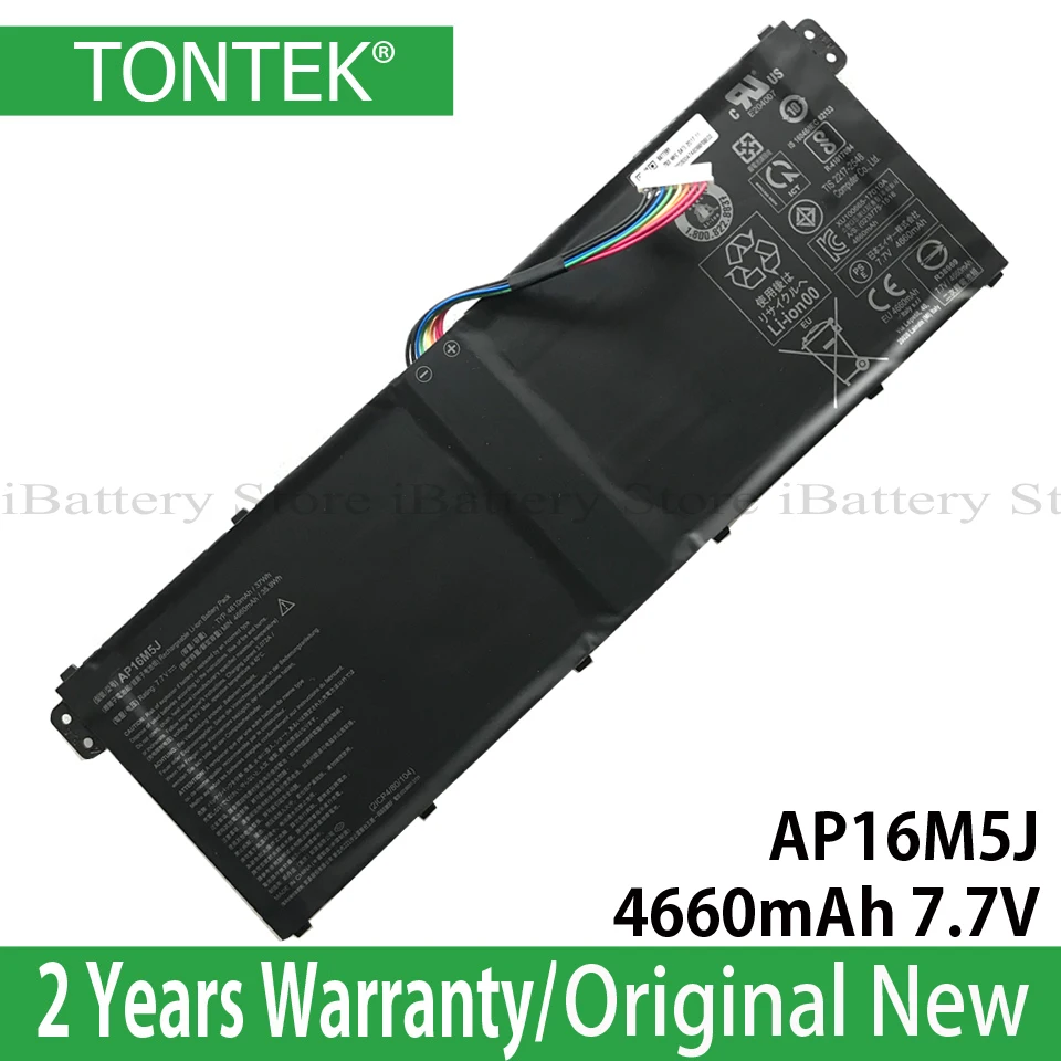 Натуральная AP16M5J Батарея для acer Aspire 3 A314-31 A315-21 A315-51 Aspire 5 A515-51 ES1-523 Aspire 1 A114-31 серии