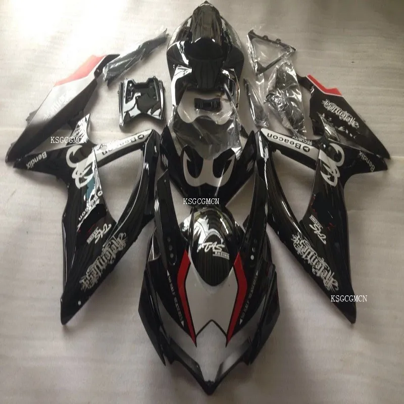 Набор обтекателей для SUZUKI K8 GSXR 600 750 2008 2009 2010 красный белый черный GSXR600 GSXR750 08 09