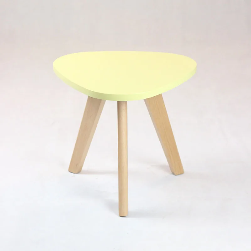 solid wood tea table side end table for office coffee table colorful small table living room bedroom furniture