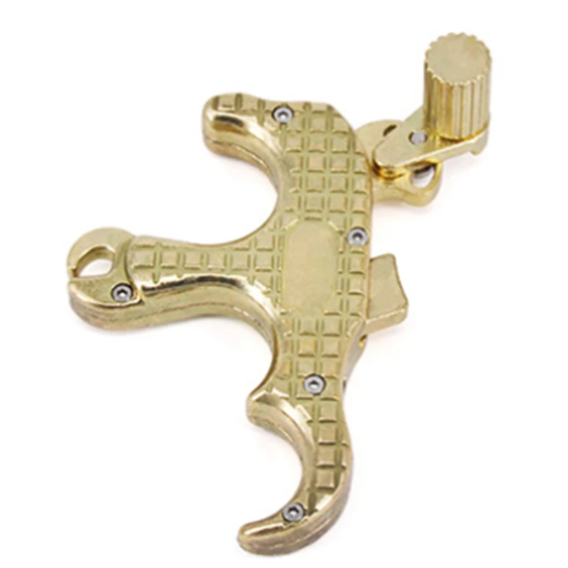 3 Fingers Compound Bow Release Stainless Steel Powerful Hunting Grip