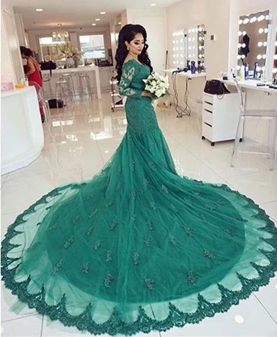 green nikkah dress