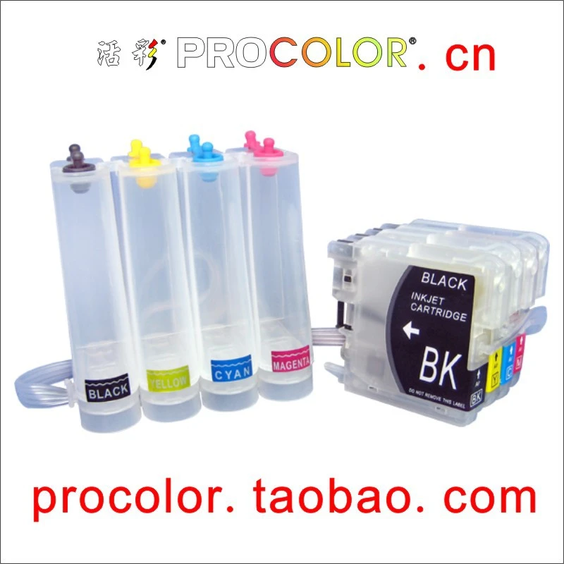Procolor Ciss Lc38bk Lc38c Lc38m Lc38y For Brother Dcp 145c Dcp 165c Dcp 195c Dcp 375cw Mfc 250c Mfc 255cw Mfc 290c Mfc 295cn Brother Ciss Ciss Brotherbrother Dcp 195c Aliexpress