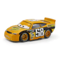 Disney Pixar Cars 100% оригинальный № 58 Racer литья под давлением Металл игрушечных автомобилей для детей 1:55 Свободные Фирменная Новинка в наличии