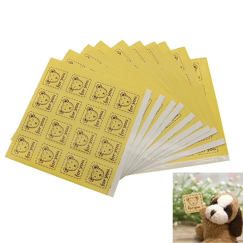 

160pcs Retro Kraft Paper Label Sealing Yellow Round Label Express Packaging Sealing Stickers Office Stationery Stickers