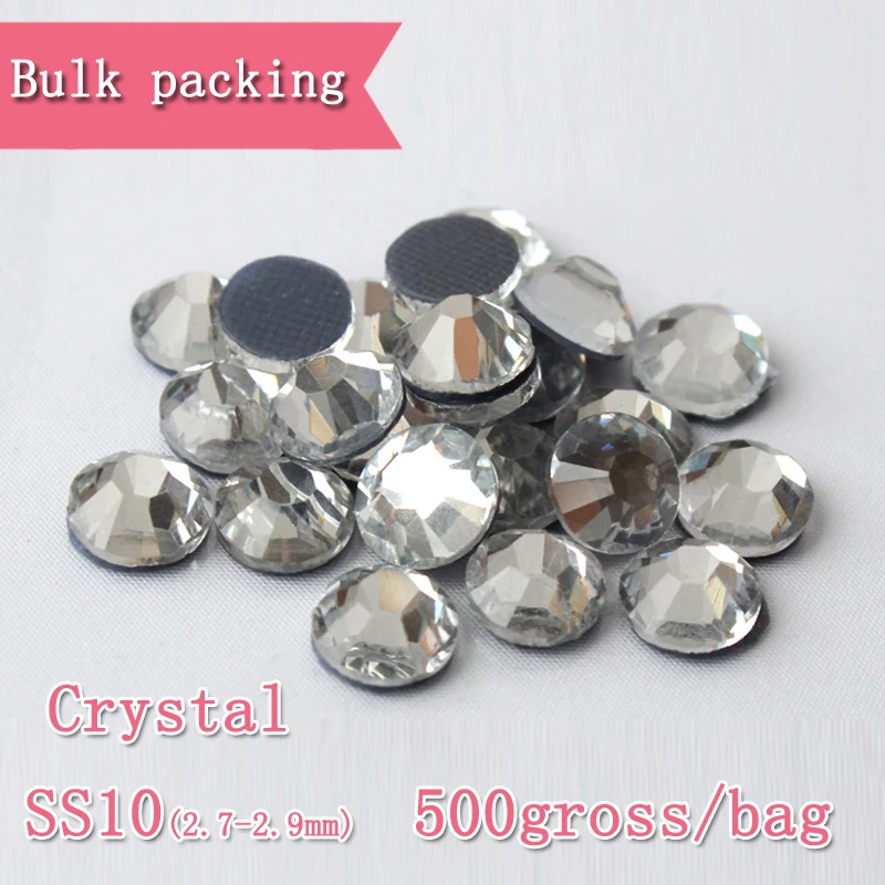 Free Shipping Bulk packing DMC SS10 Crystal Hot fix Rhinestones DIY