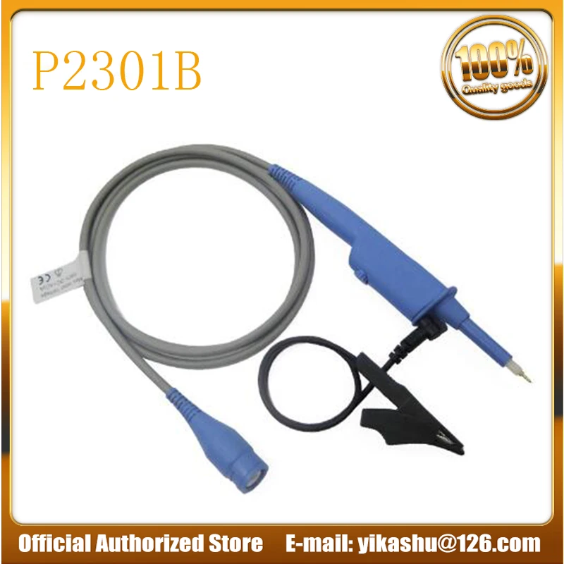 

Hantek 1PCS P2301B Oscilloscope Probe BNC protective cap DC-500MHz Scope Clip Probe 500MHz For Tektronix HP X10