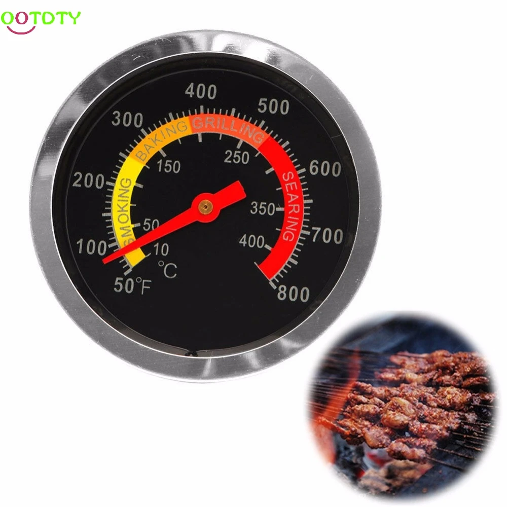 8~ Barbecue BBQ Grill Thermometer Temp Gauge Outdoor Camping Cook Food Tool