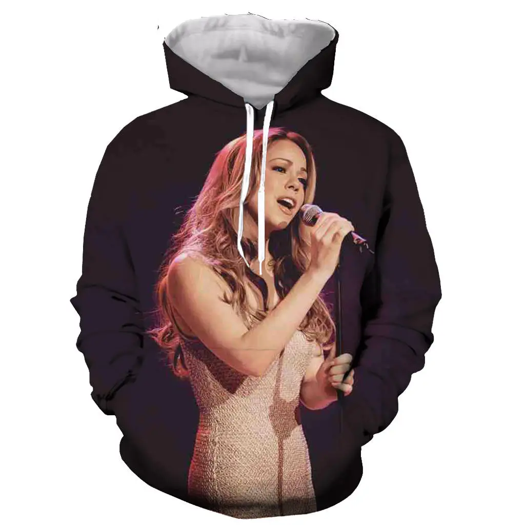 

Mariah Carey 3D printed men women hooded hoodie fashion graphic hoodie casual streetwear pullover hoodie