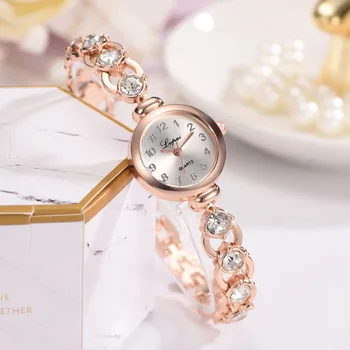 Lvpai Summer Style Women Bracelet Gold Watches Women Wristwatch Ladies Clock Female Wristwatches Stainless Gold Watches