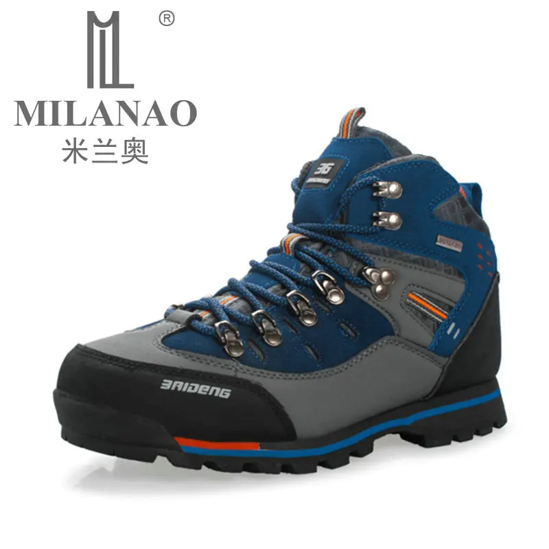 Waterproof Genuine Leather Outdoor Boots Hiking Shoes New Autumn Winter Mens Sport Shoes Trekking Mountain Climbing Suede Boots