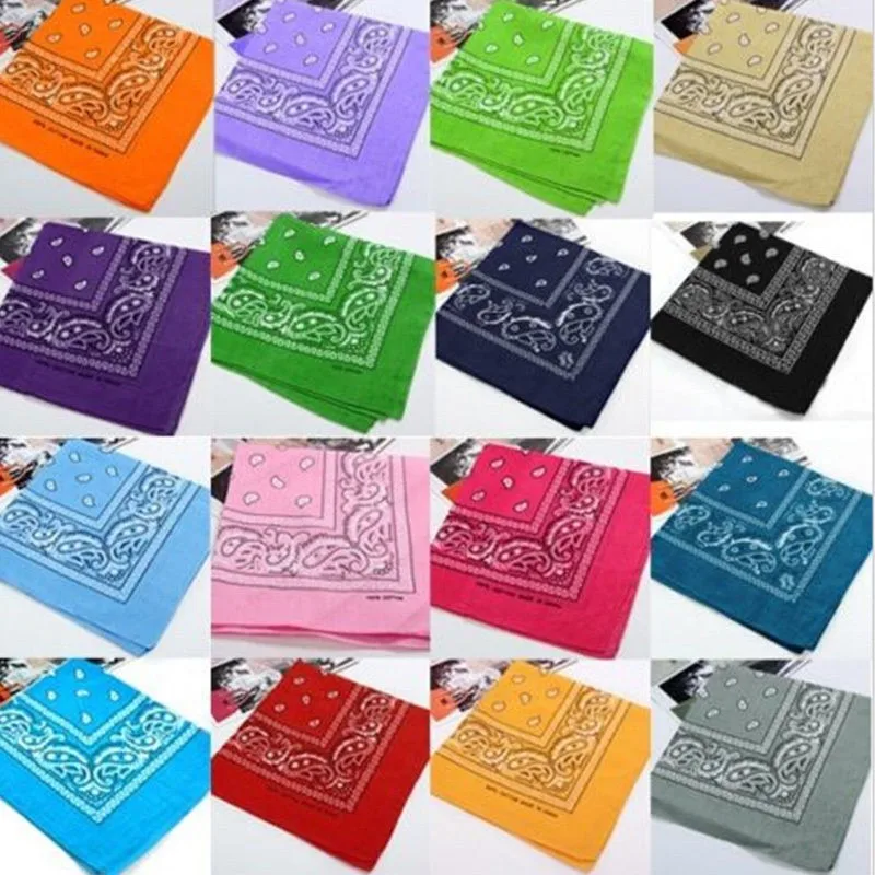 12 Pack Bandanas Multipurpose Cotton Novelty Paisley Bandana Headband For Cowboy Men Women 22 X 22 Brown