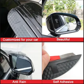 

High Quality Car Rain Shield For Audi A1 A3 A4 A4L A5 A6 A6L Q2 Q3 Q5 Q5L Q7 Auto Rearview Mirror Self Adhesive Anti Rain