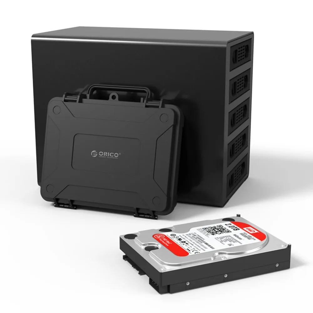 

PHF 3.5 inch HDD Protective Box Storage Box Waterproof Shockproof Dust-proof Function Safety Label Design for ORICO