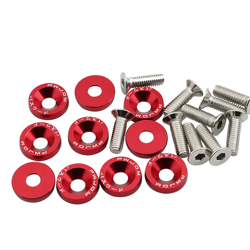 

Car Modification Screw Motor License Plate Frame Screw Decoration Fender Battery Guard Plate Gasket Car Universal Accessories