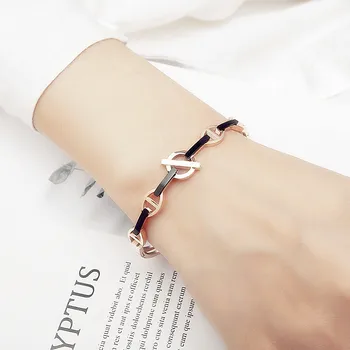 

New Arrival Rose Gold 316L Stainless Steel Bracelet For Women Nickel free Bangle Fashion Jewelry