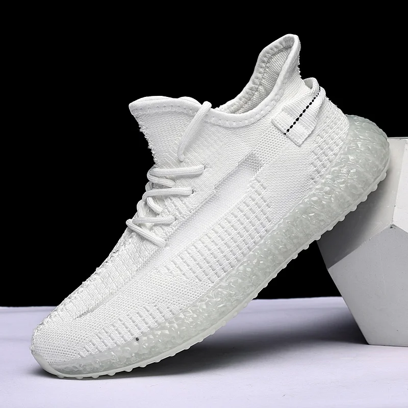 

2019 Hot Sale Youth Men New Trend Running shoes Flying weaving Mesh Breathable Sneakers Boy Outdoor Jogging Trekking Sports shoe