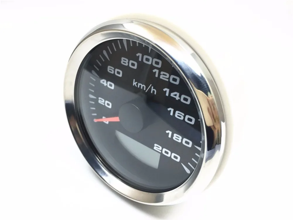 200km/h GPS Speedometer Gauge Boat Car Motor with 8 Colors Backlight Waterproof 9~32V Trip\COG\ODO 85MM|Спидометры| |