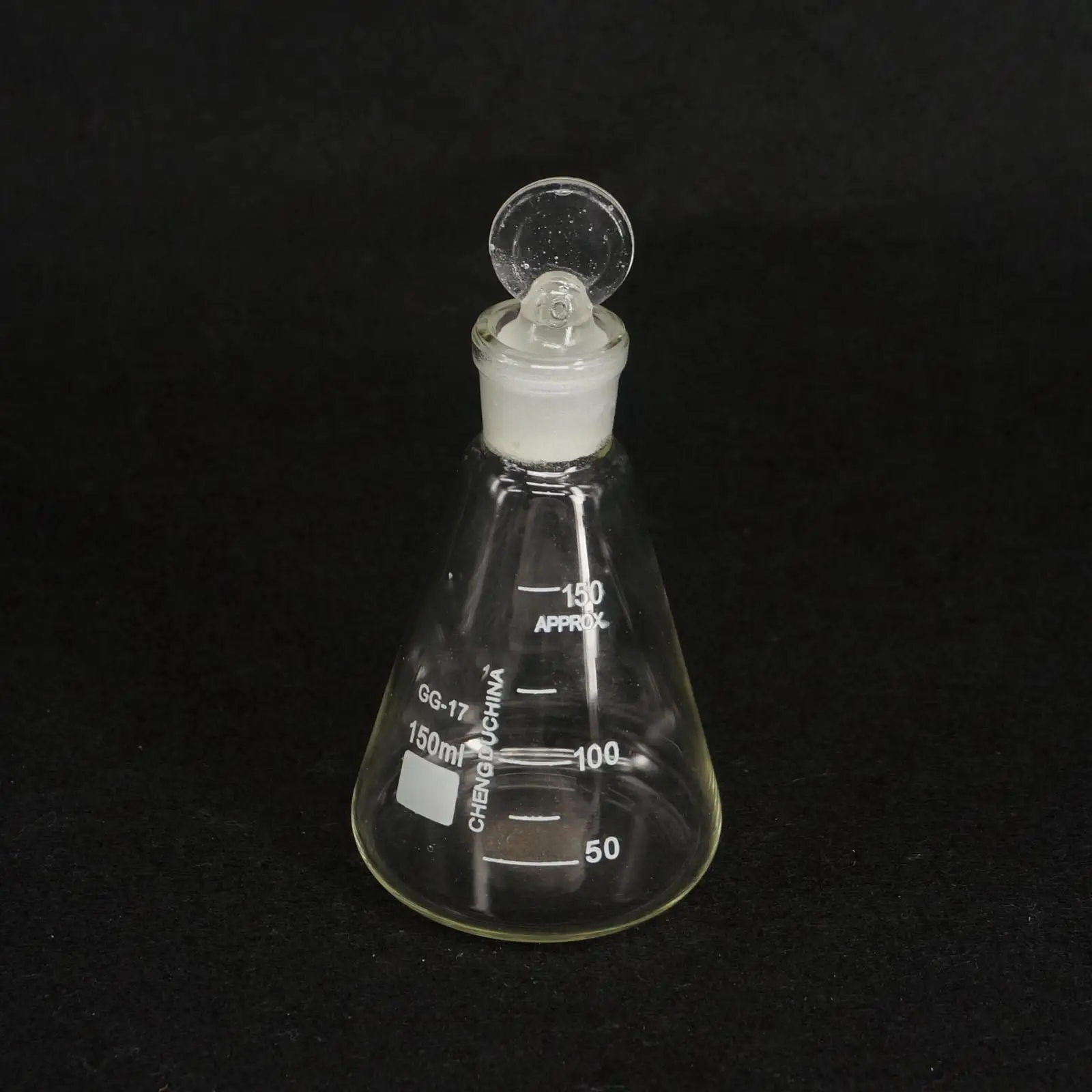 150ml Lab Borosilicate Glass Erlenmeyer Conical Flask with Ground-in Stopper | Канцтовары для офиса и дома