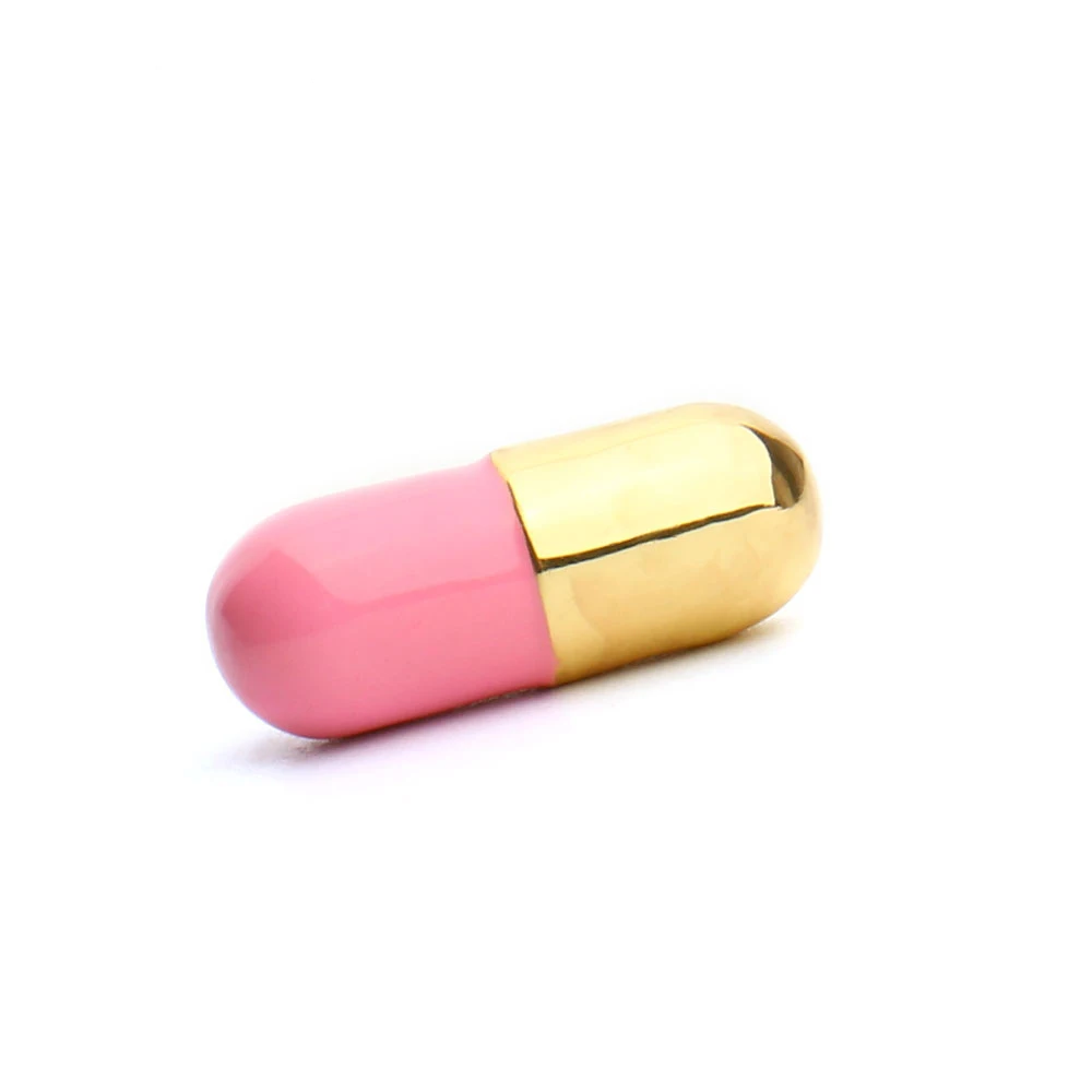 

Silver Gold Color Pill Capsule Pin Brooch Medical Jewelry Fun Accessories for Nurse Doctor Pink Enamel Pin Metal Women Gift