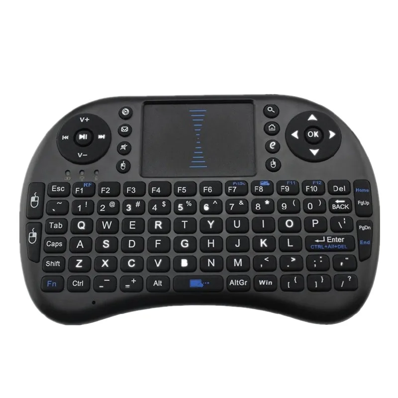 Mini teclado inalámbrico 2,4G, teclado portátil para juegos panel táctil Smart TV Box/Raspberry Pi/HTPC|Productos electrónicos en existencia| - AliExpress