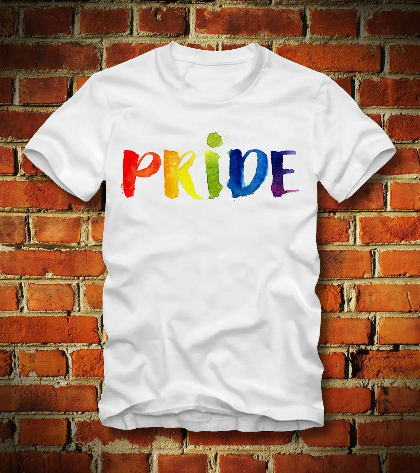 

2019 Summer New Brand T Shirt Men Hip Hop Men Casual T SHIRT PRIDE LGBT GAY LESBIAN RIGHTS EQUALITY RAINBOW REGENBOGENTee Shirt