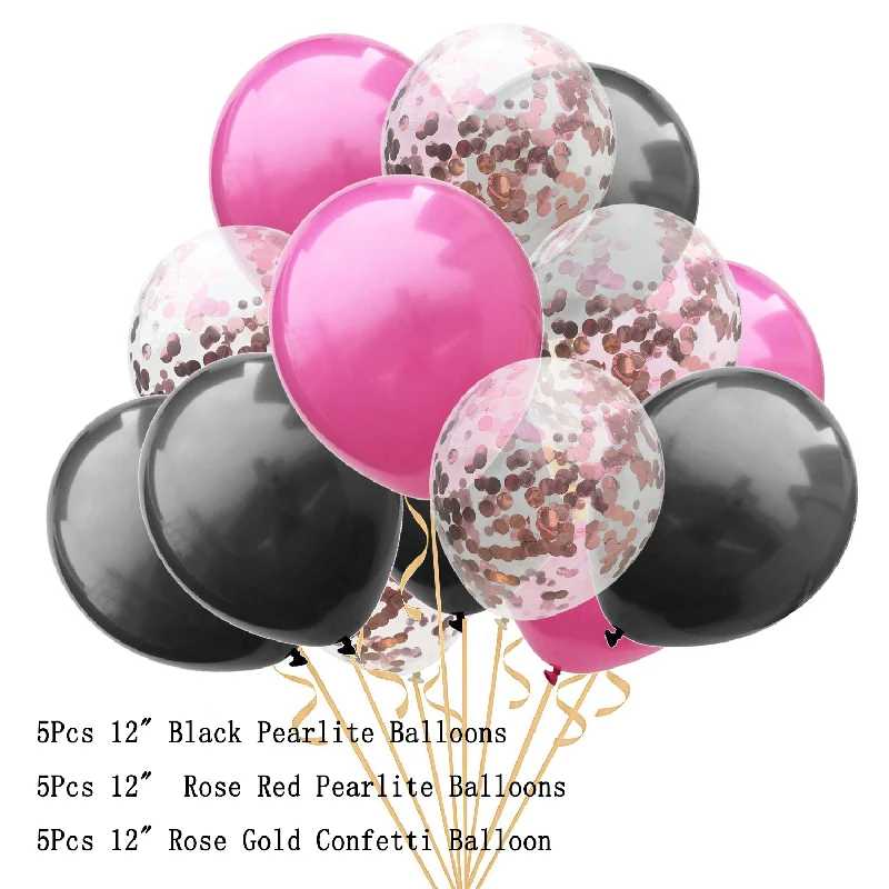 

15pcs/lot 12inch latex Halloon Children Happy Birthday Inflatable Wedding Party Decration Air Ballon Confetti Balloon Pearlite