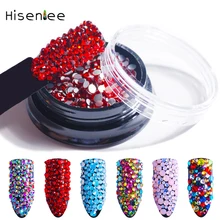 SS3-SS10 Top Quality Mixed Small Size Rhinestone Send A Box Gift Broken Glass Stone Flat Back Crystal Style Nail Art Decoration natural quality goods color ice stone bracelet send certificates send jewelry box