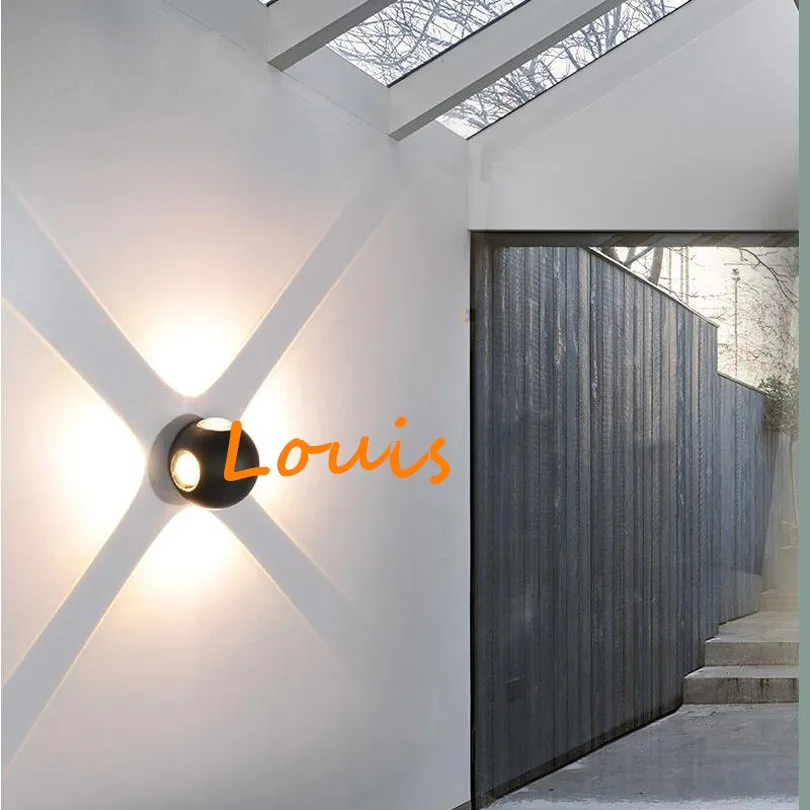 

2X Waterproof Outdoor Indoor Lighting 3W 6W 12W LED Wall Lamps AC85-265V Warm Cool White Modern Brief Cube Surface Mounted Bulb