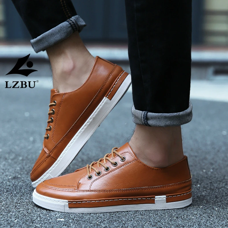 

LZBU Brand New Style Retro Style Men Shoes High Quality Men Casual Shoes Lace Up Casual Shoes Men 20T183