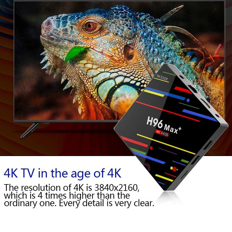H96 MAX Plus TV Box Android 8.1 Smart Set top box Rockchip RK3328 4 gb 32 gb 64 gb USB3.0 H.265 4 k Netflix PK x96max h96max