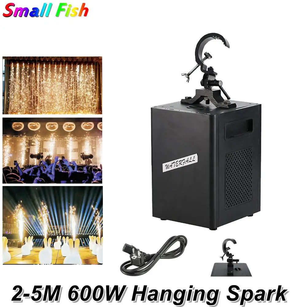 

4Pcs Flight Case Pack 600W Wedding Firework Machine Cold Spark Fountain Fireworks Machine DMX Controller Christmas Projector Dj