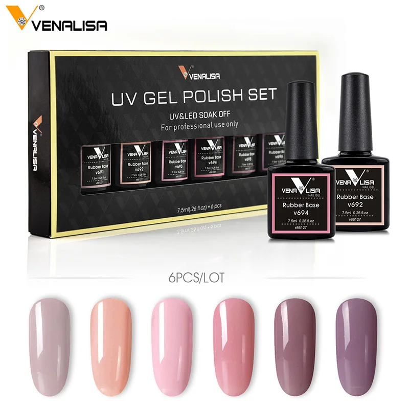 2019 حار بيع Venalisa مسمار الفن 7.5 مللي سيليكون الطبيعي التمويه اللون المطاط قاعدة معطف المطاط معطف فوقي اللون هلام مسمار تلميع