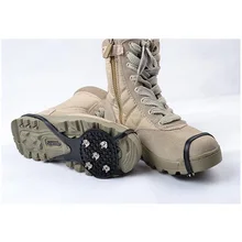 1 пара силиконовые альпинистские Нескользящие цепления для обуви Ice Snow Grips шипы над ледоступы шипы кошки BHD2