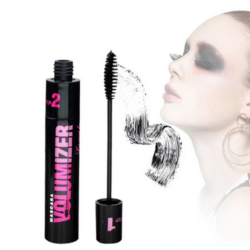YANQINA Brand Double head Waterproof Mascara Bewitching Dense Slim Long Curling Mascara Eye