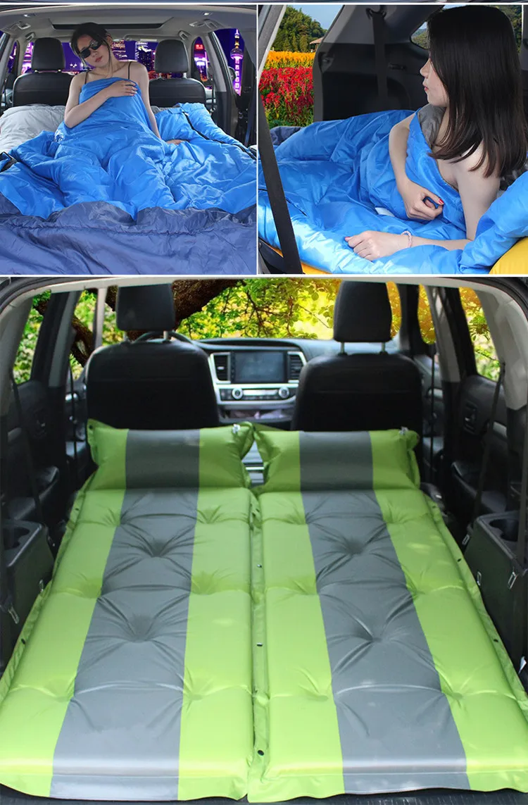 Автомобильная кровать для путешествий, автоматическая надувная подушка, уличная палатка, спальный коврик, матрас, портативный плотный коврик для кемпинга на открытом воздухе