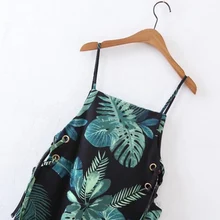Wedorate Summer Style Women's Dresses Tropical Flower Print Mini Beach Dress for Women Sexy Spaghetti Strapped Dress RA5388
