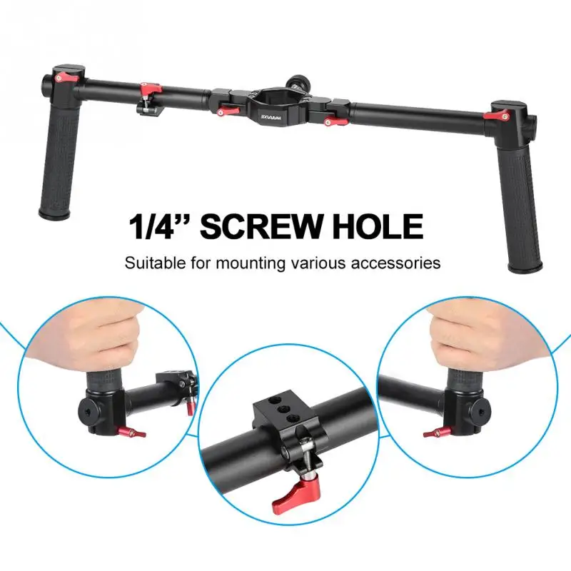 

Dual Handle Grip Handheld Handle Stabilizer Gimbal Kit 1/4'' for Zhiyun Crane Smooth 4 Feiyu DJI Gimbals Handle Mount