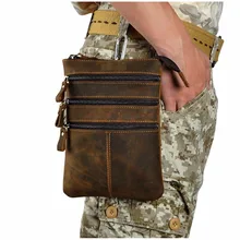 Мужская многофункциональная дизайнерская сумка-мессенджер из натуральной кожи на одно плечо, модная сумка-портфель, сумка через плечо, 8 дюймов, сумка на поясной ремень, 8712