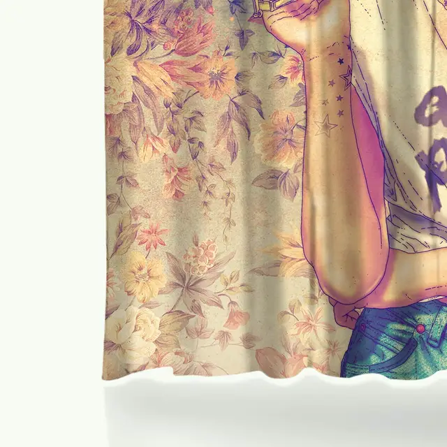 Online Miracille Frida Kahlo Printed Bath Shower Curtains With Miracille Frida Kahlo Printed Bath Shower Curtains With Waterproof Polyester Fabric Curtain For The Bathroom 12 Hooks 2size