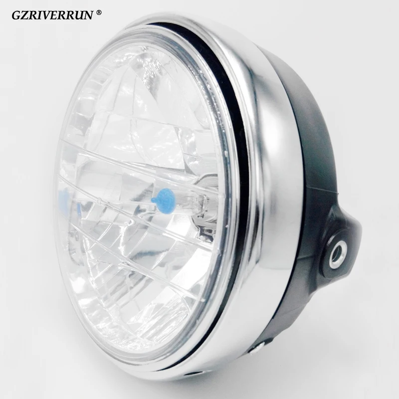 Free Shipping 7 Inch 35W Round Motorcycle Headlight H4 Bulb Head Lamp Universal For Honda Cb400 Vtec Vtr250 Hornet 250 600 huismerk kopen in de aanbieding