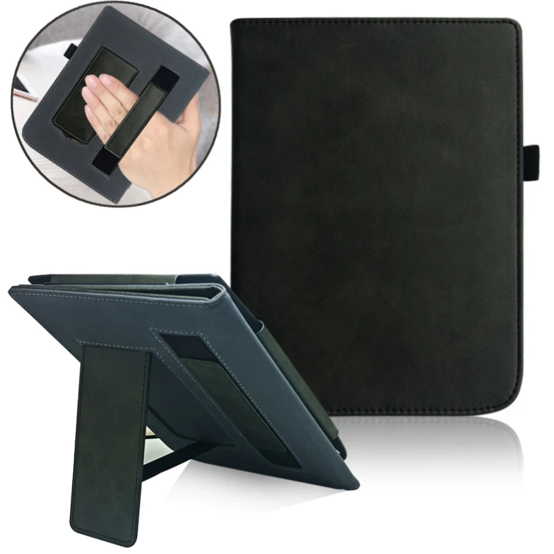 Ceny Etui ze skóry PU for7.8 Pocketbook 740 InkPad 3 PocketBook InkPad 3 Pro e booki przenośny uchwyt ręczny automatyczne uśpienie obudź